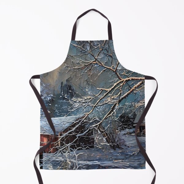 Item preview, Winter Farm at Night designed and sold by tomorrowsart.