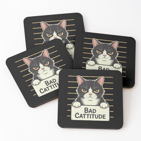 Item preview, Bad Cattitude Grumpy Cat Funny Attitude Design designed and sold by MonkiFlipp.