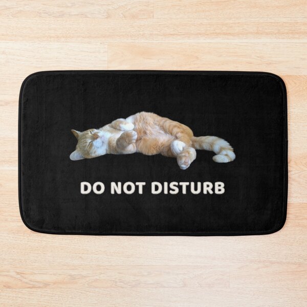 Item preview, Do Not Disturb Cat – Sleeping Ginger Cat designed and sold by MB-CatPrints.