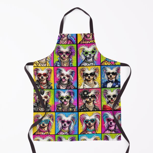 Item preview, Chinese Crested Dogs Pop Art Collage designed and sold by Divine Ease.