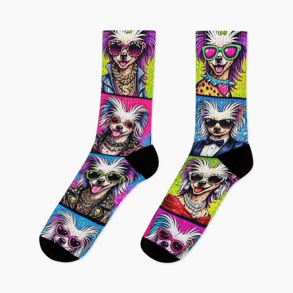 Item preview, Chinese Crested Dogs Pop Art Collage designed and sold by Divine Ease.