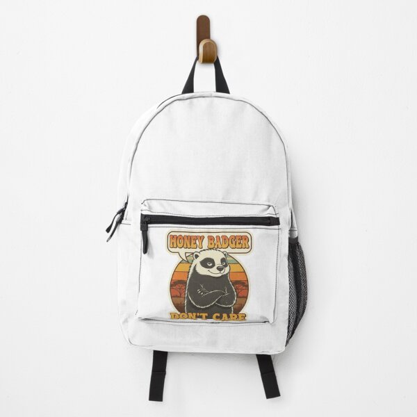 Item preview, Honey Badger Don't Care Funny Sarcastic Retro Vintage 70s Sticker designed and sold by Pingi-shop.