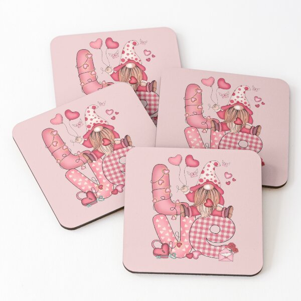 Item preview, Pink Red Valentine Gnome Love – Cute Valentine Art designed and sold by CoquetteDigitalArt.
