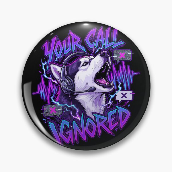 Item preview, Call Center Husky Screaming Headset Neon Wave  designed and sold by Tong4130.