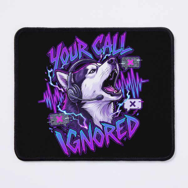 Item preview, Call Center Husky Screaming Headset Neon Wave designed and sold by Tong4130.