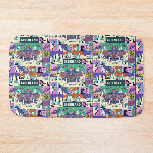 Item preview, Greenland Arctic UFO Landing Retro Sci-Fi Pop Art designed and sold by zzz888.