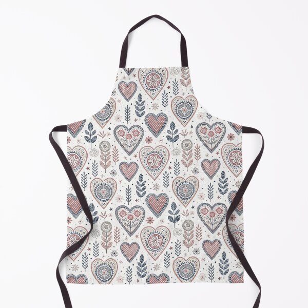 Item preview, Nordic Folk Heart Borders | Scandinavian Folk Design designed and sold by Shuga-Design.