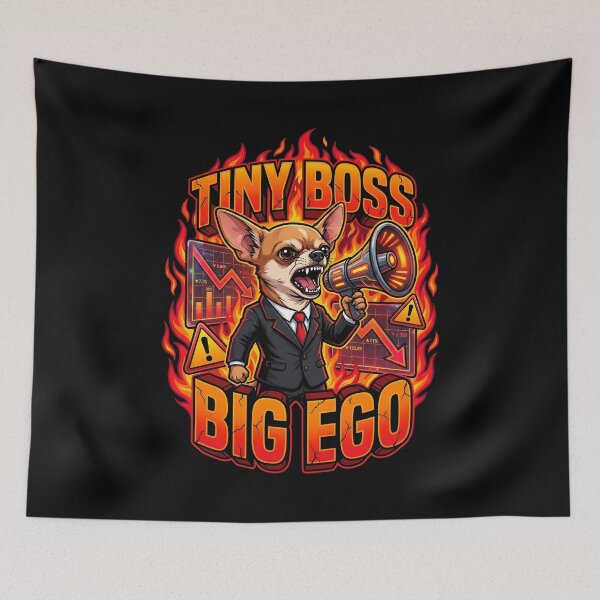 Item preview, Manager Chihuahua Tiny Boss Megaphone Fire  designed and sold by Tong4130.
