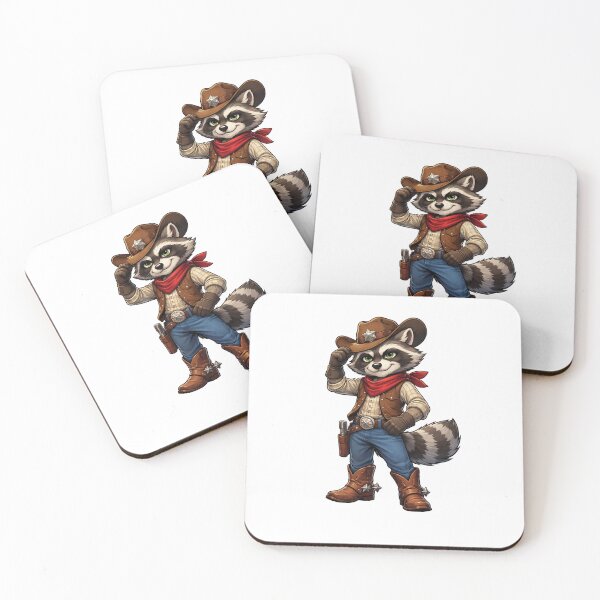 Item preview, Cool Raccoon Cowboy Design – Western Shirt designed and sold by quietvisualsco.