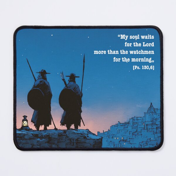 Item preview, The Watchmen - Psalm 130 Biblical Illustration designed and sold by Banal25.