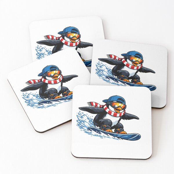 Item preview, Cool Snowboard Penguin – Funny penguin on a snowboard designed and sold by Gletschie.