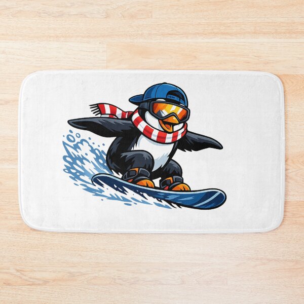Item preview, Cool Snowboard Penguin – Funny penguin on a snowboard designed and sold by Gletschie.