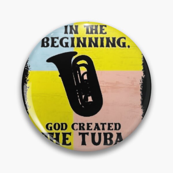 Item preview, In The Beginning God Created The Tuba designed and sold by Jessica Farley.