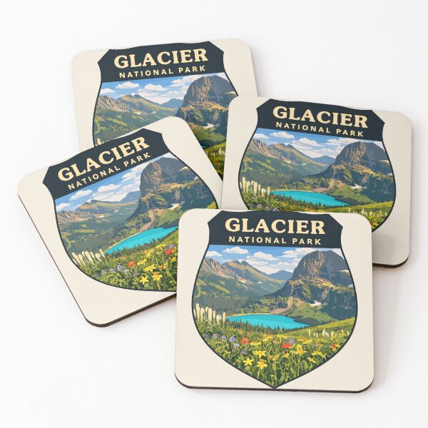 Item preview, Glacier National Park Sticker designed and sold by Gideon Emmerich.