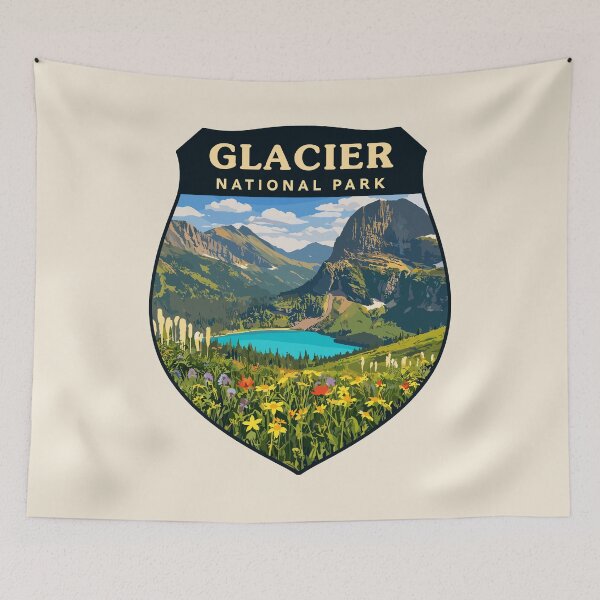 Item preview, Glacier National Park Sticker designed and sold by Gideon Emmerich.