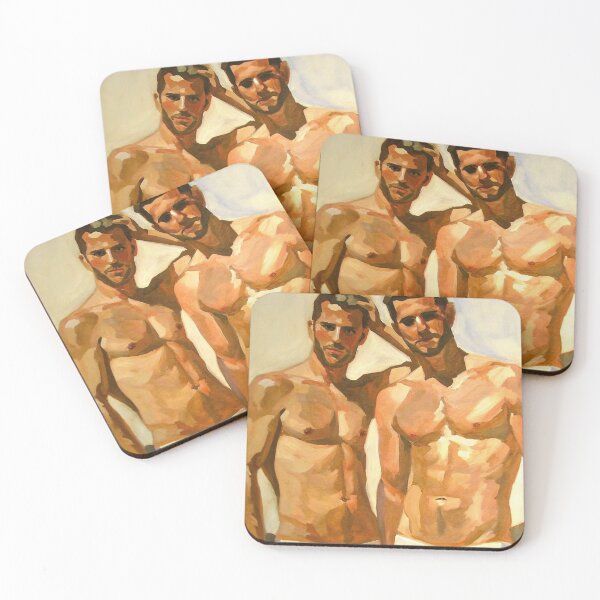 Item preview, Sunlit Male Figures: Bold Study in Sensation designed and sold by gayishdesign.