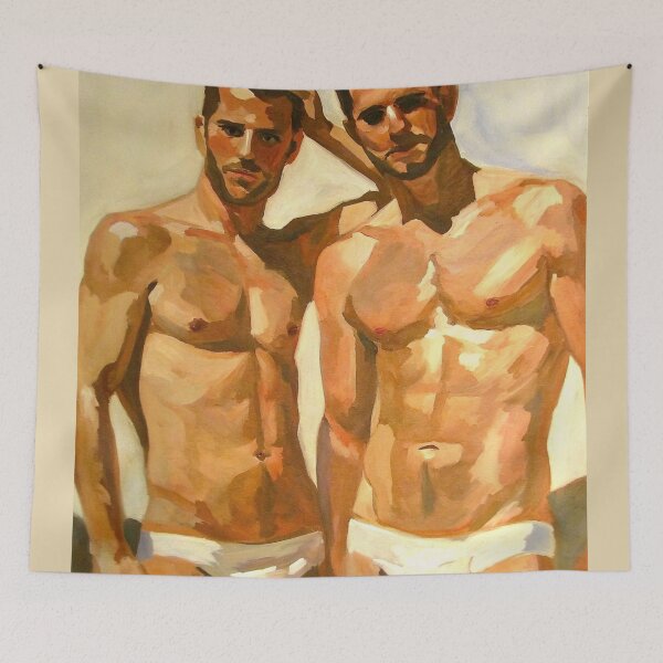 Item preview, Sunlit Male Figures: Bold Study in Sensation designed and sold by gayishdesign.