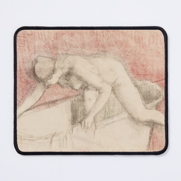 Item preview, The Bath by Edgar Degas: Intimate Impressionist Bather Fine Art Print designed and sold by artofuniverse.