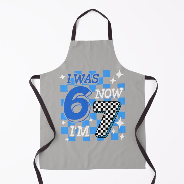 Item preview, Blue Checkered I was 6 Now I'm 7 Funny 67 Birthday Boy designed and sold by MabelWells.