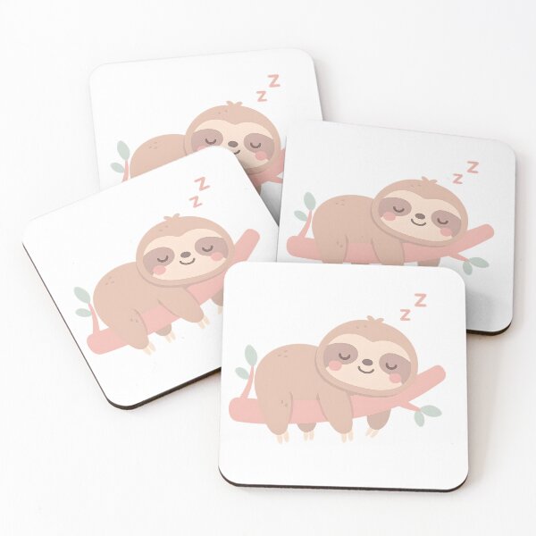 Artikelvorschau, Schlafendes Faultier – Niedlicher Kawaii Lazy Animal Sticker entworfen und verkauft von KawaiiOrbit.