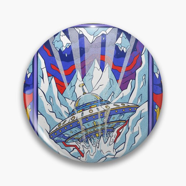 Item preview, Greenland Arctic UFO Crash Retro Comic Pop Art designed and sold by zzz888.