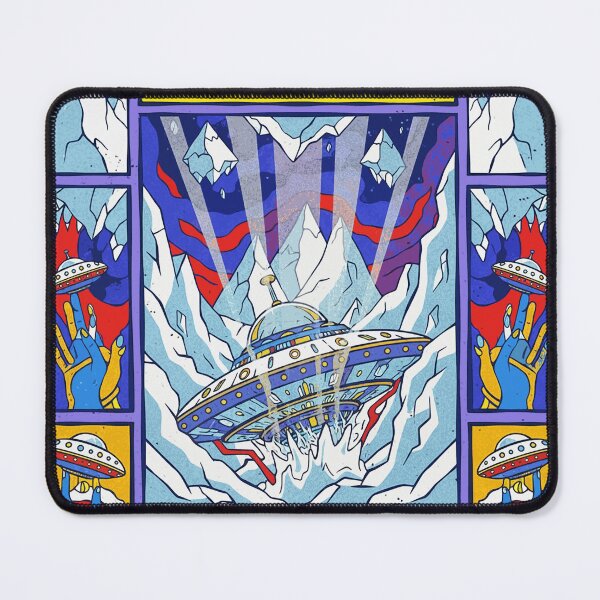 Item preview, Greenland Arctic UFO Crash Retro Comic Pop Art designed and sold by zzz888.