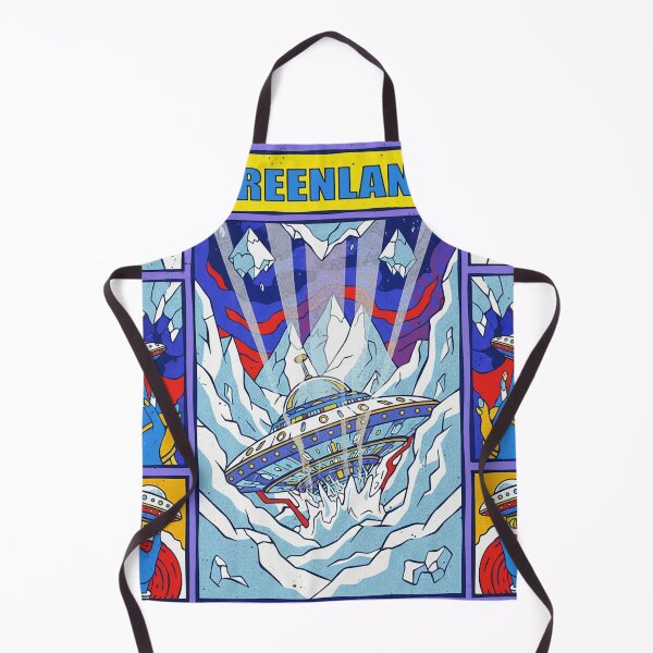 Item preview, Greenland Arctic UFO Crash Retro Comic Pop Art designed and sold by zzz888.