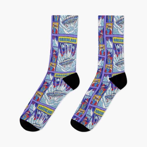 Item preview, Greenland Arctic UFO Crash Retro Comic Pop Art designed and sold by zzz888.
