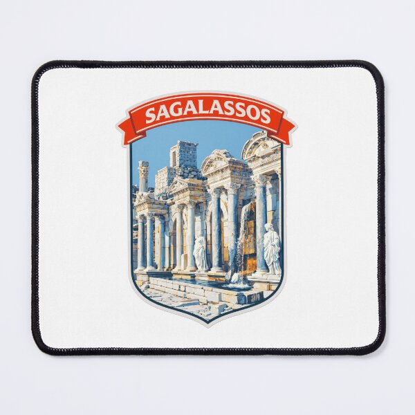 Item preview, Sagalassos Ancient City Turkey Travel Art | Vintage Color-Block Sticker & T-Shirt designed and sold by NewNomads.