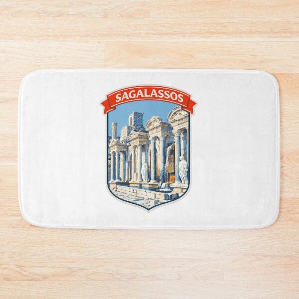 Item preview, Sagalassos Ancient City Turkey Travel Art | Vintage Color-Block Sticker & T-Shirt designed and sold by NewNomads.