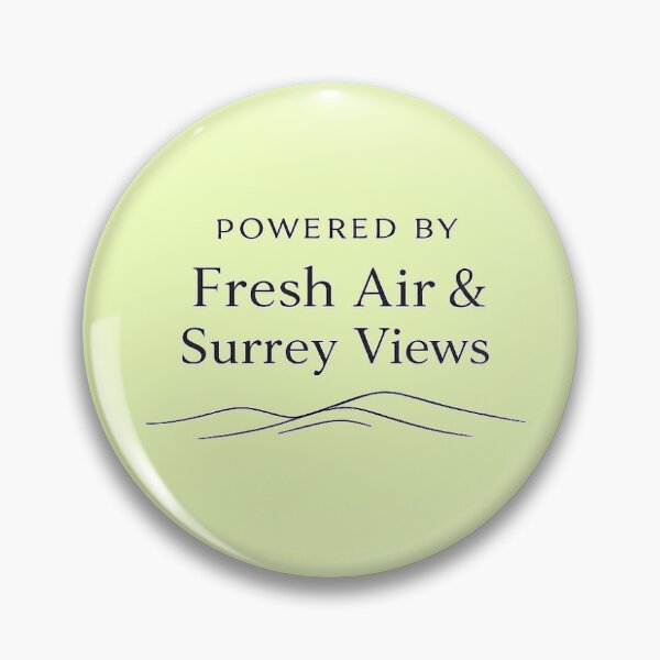Item preview, Powered by Fresh Air & Surrey Views | Rolling Hills Line Illustration | Surrey England Countryside Design designed and sold by ThatSurreyLife.