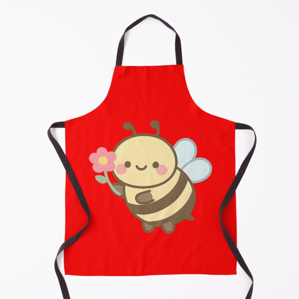 Item preview, Cute Bee with Flower – Kawaii Nature Sticker designed and sold by KawaiiOrbit.