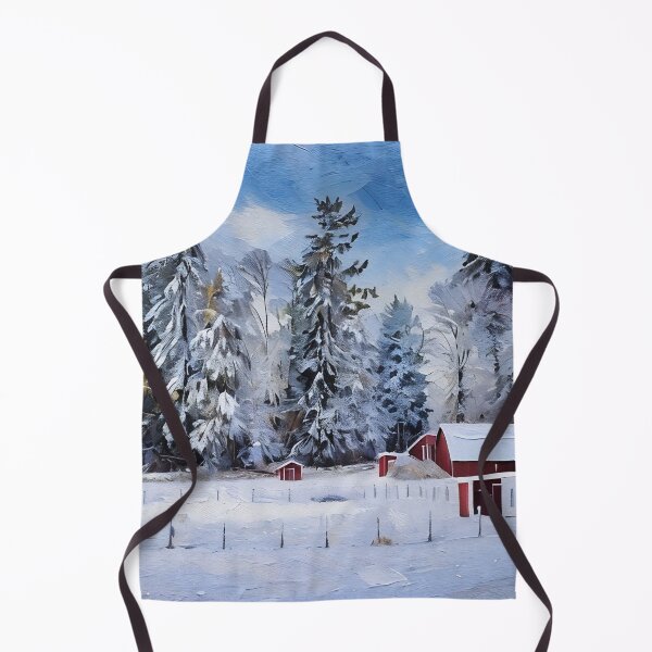 Item preview, Red Barn in Winter designed and sold by tomorrowsart.