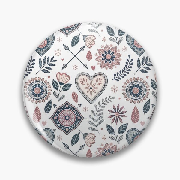 Item preview, Nordic Romantic Folk Borders Mix | Cozy Scandinavian Folk designed and sold by Shuga-Design.