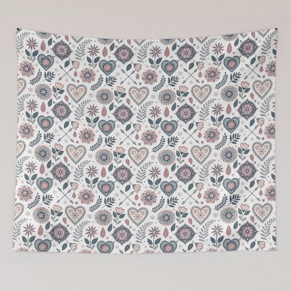 Item preview, Nordic Romantic Folk Borders Mix | Cozy Scandinavian Folk designed and sold by Shuga-Design.