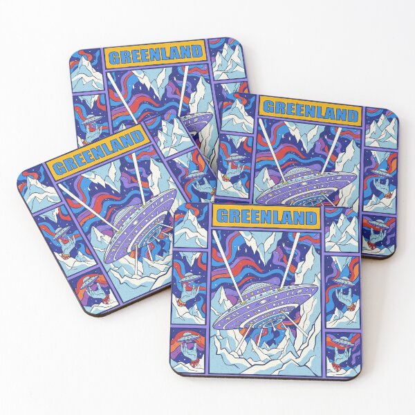 Item preview, Greenland Retro Comic UFO Psychedelic Pop Art designed and sold by zzz888.
