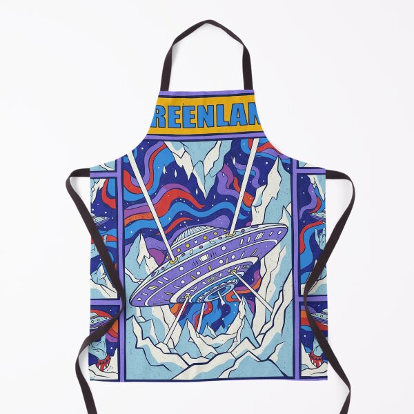 Item preview, Greenland Retro Comic UFO Psychedelic Pop Art designed and sold by zzz888.