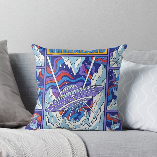 Item preview, Greenland Retro Comic UFO Psychedelic Pop Art designed and sold by zzz888.