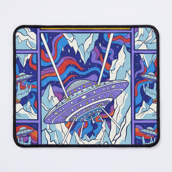 Item preview, Greenland Retro Comic UFO Psychedelic Pop Art designed and sold by zzz888.