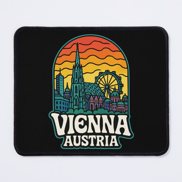 Item preview, Vienna Austria Retro Trippy Art Travel designed and sold by TomFrontierArt.
