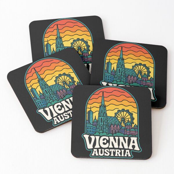 Item preview, Vienna Austria Retro Trippy Art Travel designed and sold by TomFrontierArt.