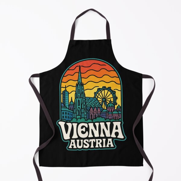 Item preview, Vienna Austria Retro Trippy Art Travel designed and sold by TomFrontierArt.