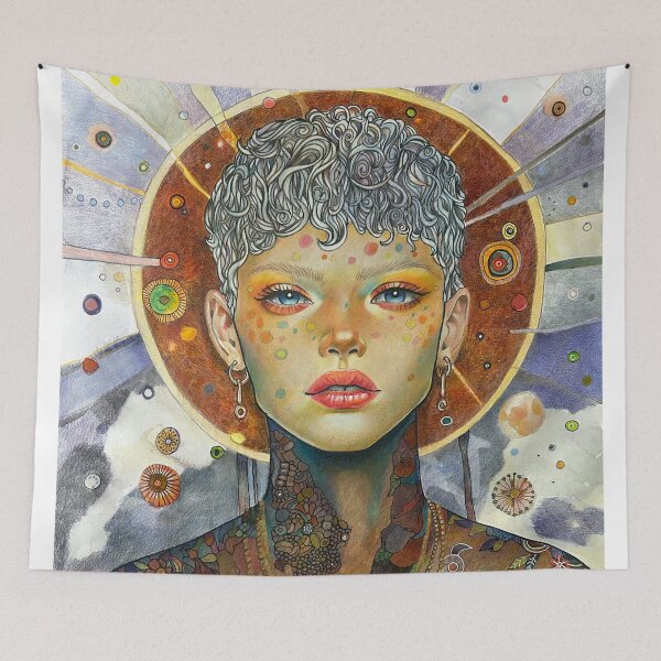 Item preview, Detailed original tattoo Artwork. Contemporary Portrait for Collectors designed and sold by Shoot-The-Moon.