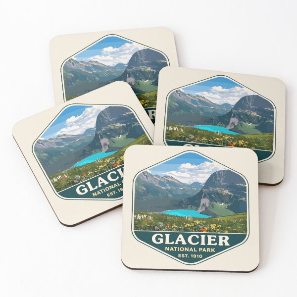 Item preview, Glacier National Park Sticker designed and sold by Gideon Emmerich.
