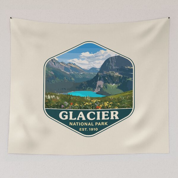 Item preview, Glacier National Park Sticker designed and sold by Gideon Emmerich.