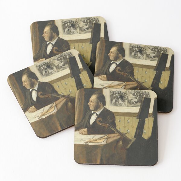 Item preview, The Cellist Pilet by Edgar Degas: Musical Portrait Fine Art Print designed and sold by artofuniverse.