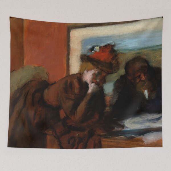 Item preview, The Conversation by Edgar Degas: Intimate Impressionist Interior Poster designed and sold by artofuniverse.