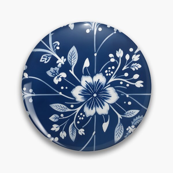 Item preview, Miaozu Batik in Blue and White Repeatable designed and sold by Sharon Schwalbe.