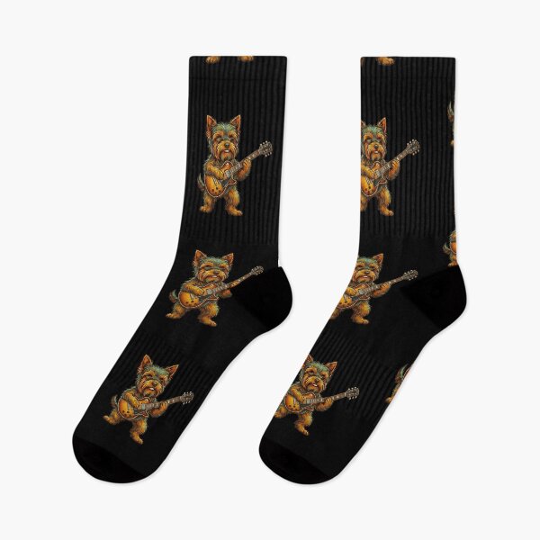Item preview, Vintage Retro Yorkie Rock designed and sold by designsbyaneta.