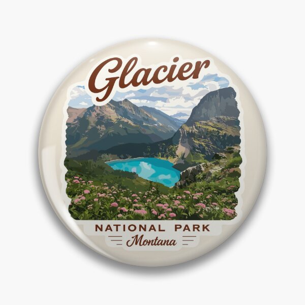 Item preview, Glacier National Park Sticker designed and sold by Gideon Emmerich.
